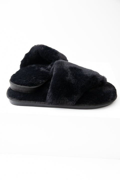 Toe Slide Slipper Black