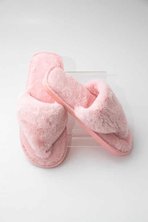 Toe Slide Slipper Pink