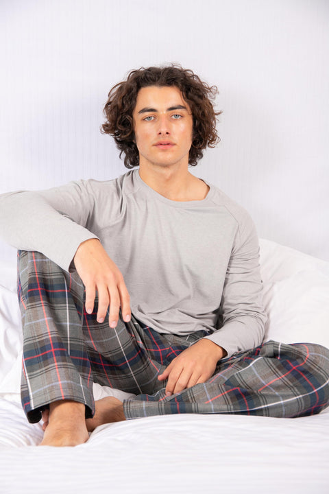 Mens Brushed Cotton Pants Charcoal