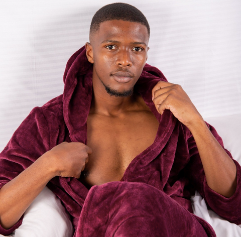 Supersoft Luxury Robe with Hood Wine