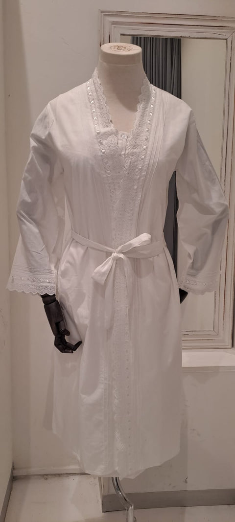 Cotton Broderie Anglaise Kimono
