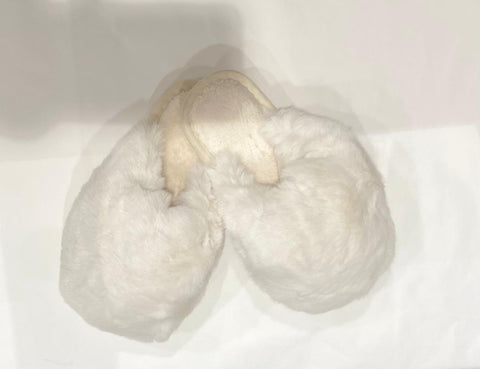 Fluffy fuzzy Slippers White