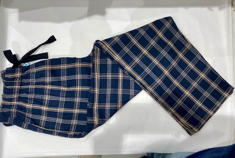 Mens Brushed Cotton Check Pants