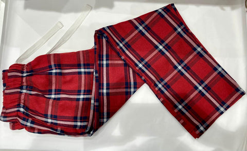 Mens Brushed Cotton Check Pants