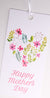 Mothers Day Gift Tag Floral Heart
