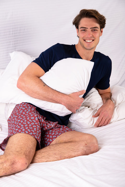 Mens Cotton Paisley Boxers Berry 🇿🇦 20% OFF
