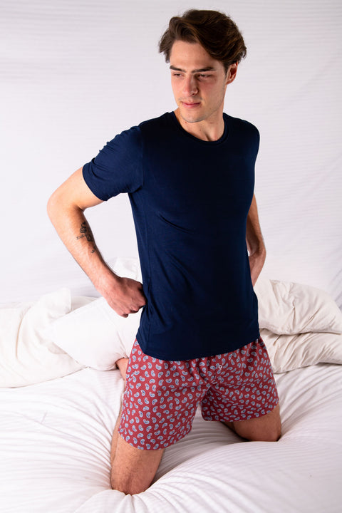 Mens Cotton Paisley Boxers Berry 🇿🇦 20% OFF