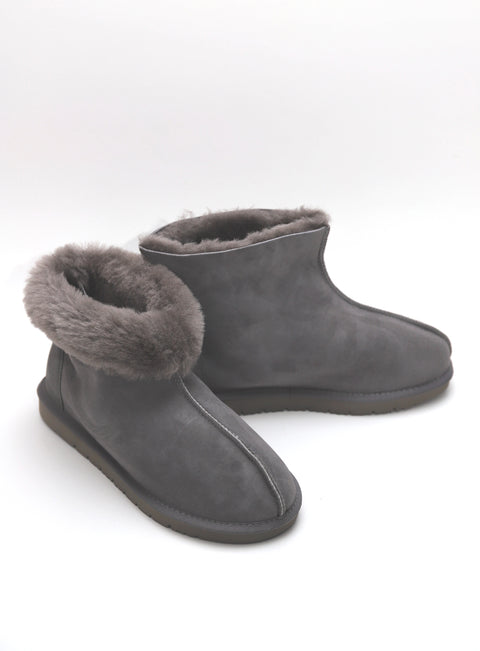 Sheepskin Slipper Boot Grey