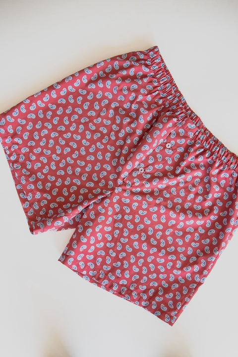 Mens Cotton Paisley Boxers Berry 🇿🇦 20% OFF