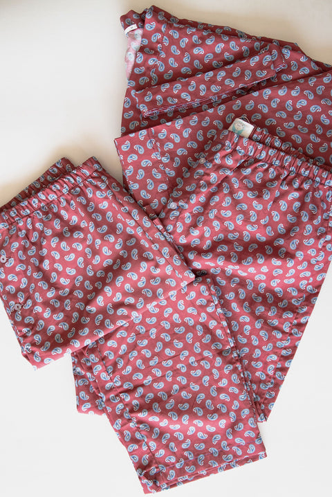 Mens Cotton Paisley Boxers Berry 🇿🇦 20% OFF