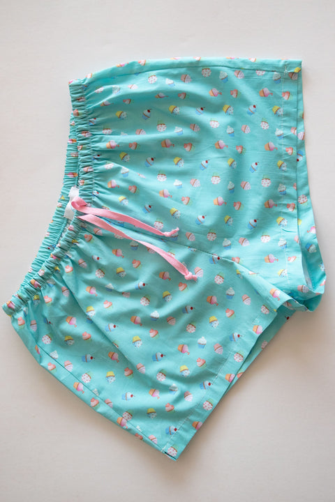 Girls Cotton Boxers Cup Cakes