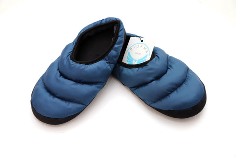 Slipper Quilted Blue His & Hers