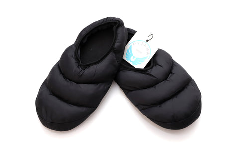 Slipper Quilted Black His & Hers