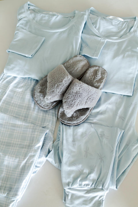 Super Soft Ice Blue Check PJ's  🇿🇦