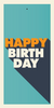 Happy Birthday Retro Gift Tag