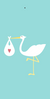 Stork Gift Tag